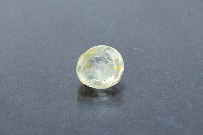 Natural Yellow Sapphire Front View Square Shape