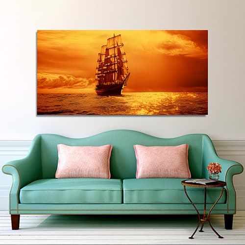 Sunrise Scenery Sunset canvas wall painting (WP_0218N)