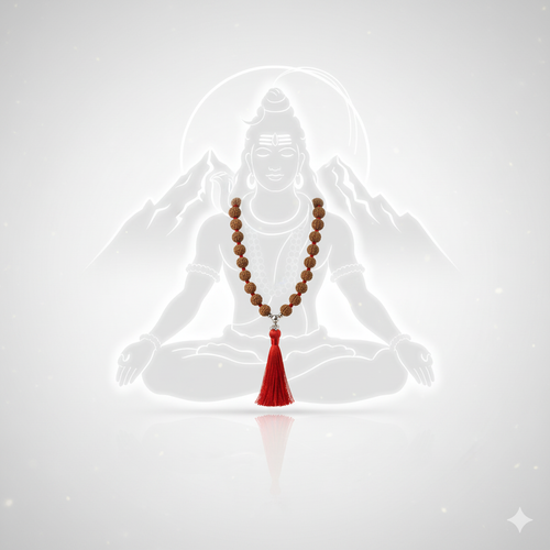 Teen Mukhi Rudraksha Mala (108 Beads)