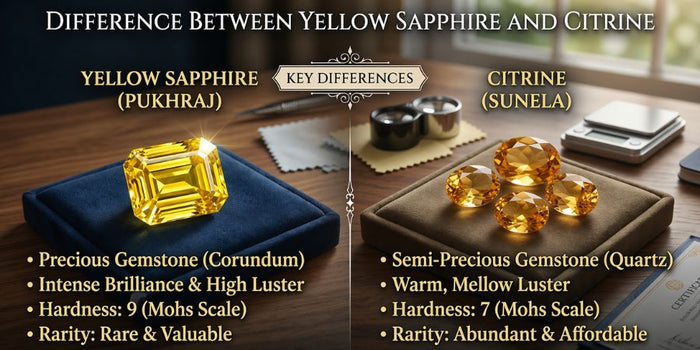 Difference Between Citrine and Yellow Sapphire: A Complete Guide