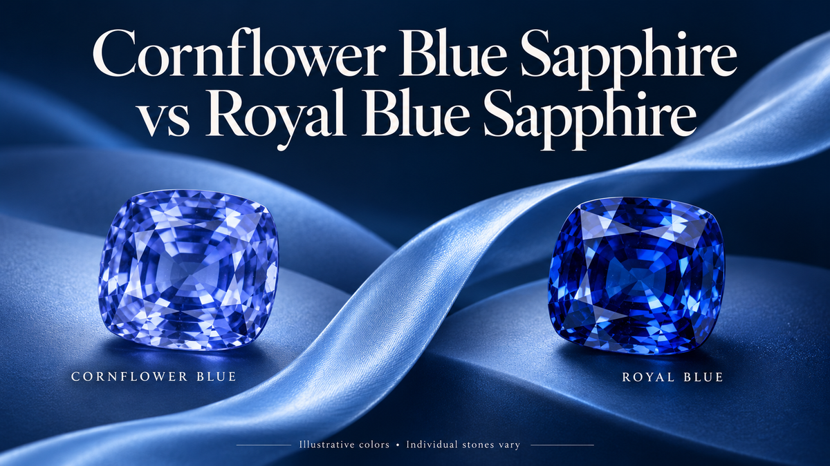 cornflower blue sapphire vs royal blue sapphire