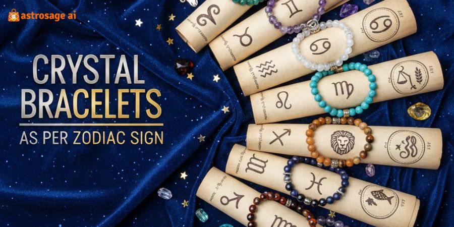 crystal bracelet as per zodiac sign