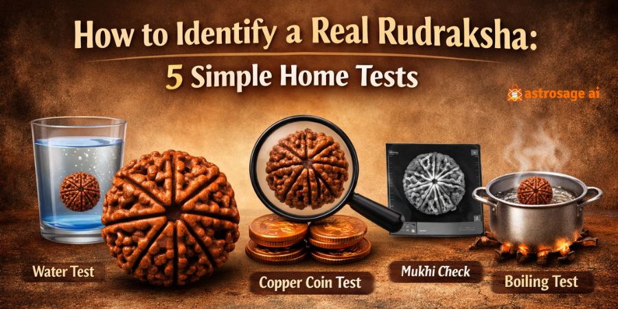 how to identify real rudraksha