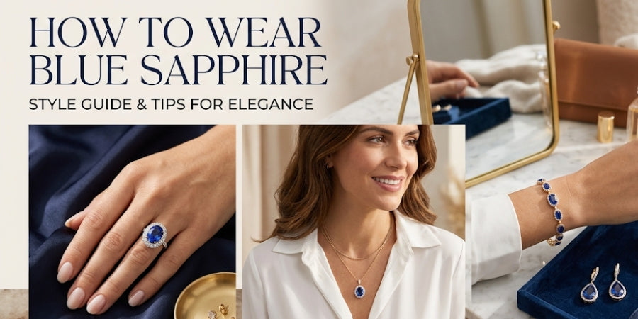 how to wear blue sapphire
