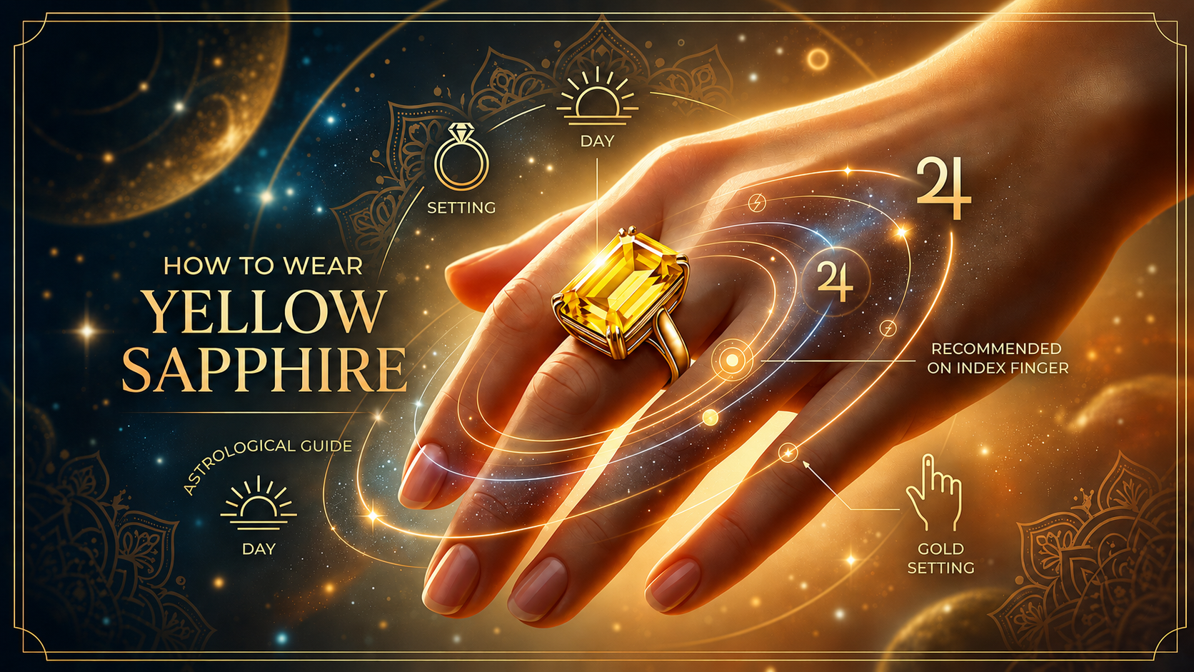 how to wear yellow sapphire