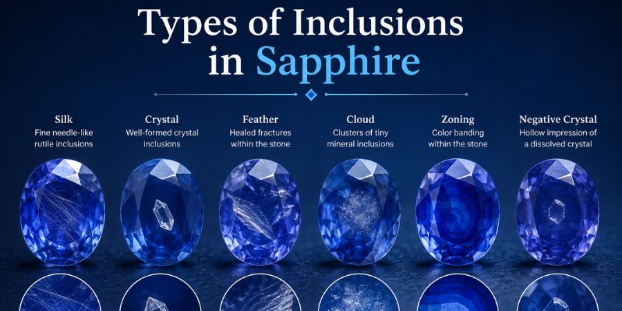 inclusions in sapphire
