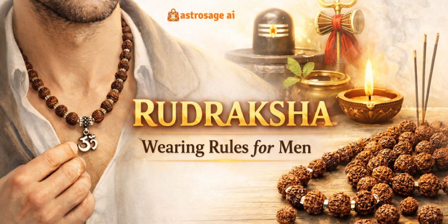 rudraksha wearing rule for men