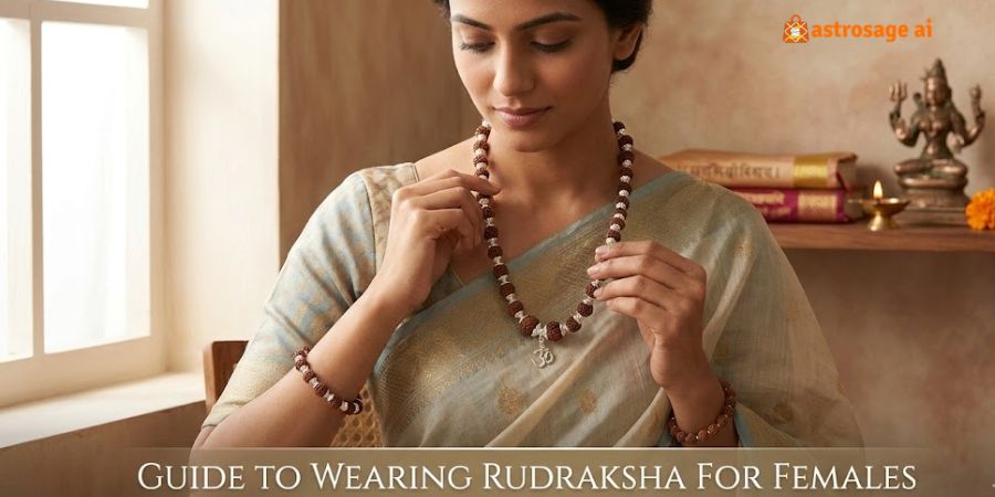 rudraksha wearing rules for females