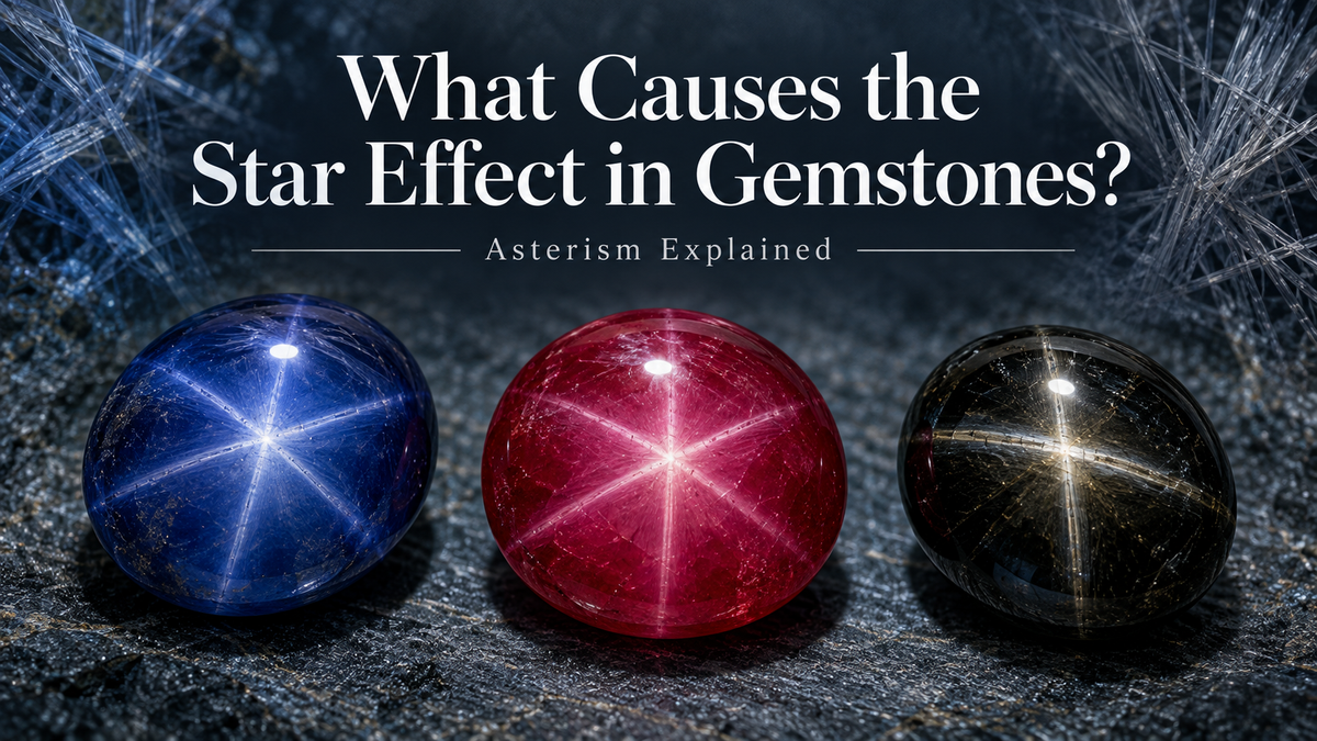 what causes the star effect in gemstones