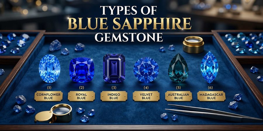types of blue sapphire gemstone