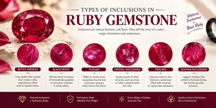 Types of Inclusions in Ruby Gemstone