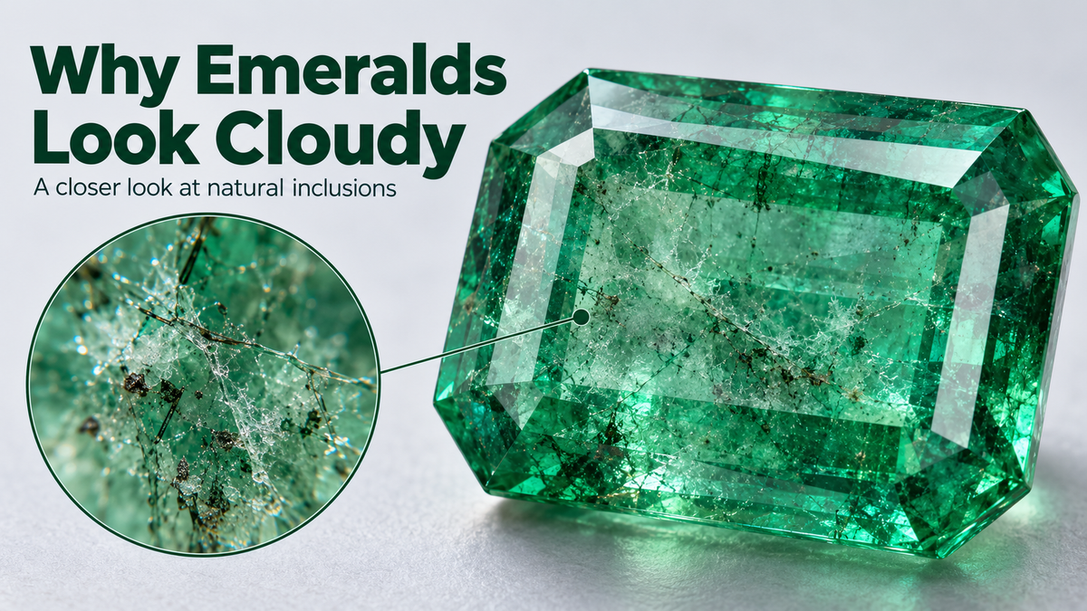 why emeralds look cloudy