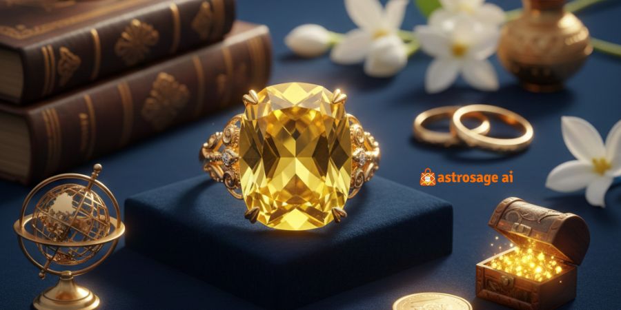 yellow sapphire for career, wealth & marriage