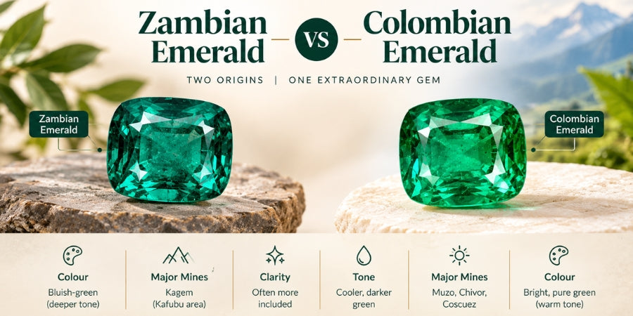 zambian emerald vs colombian emerald