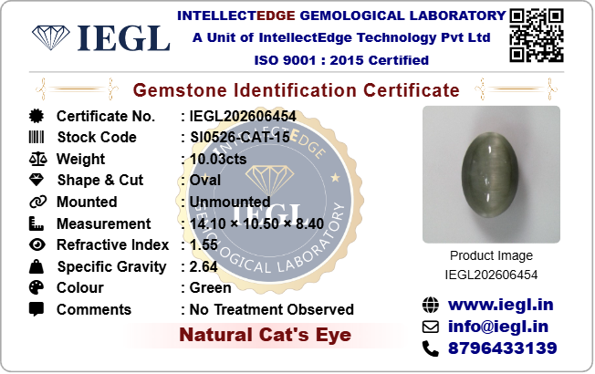 Cats Eye - 10.03 Carat