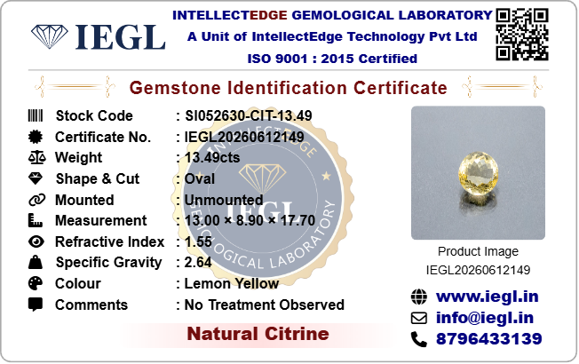 Citrine - 13.49 Carat