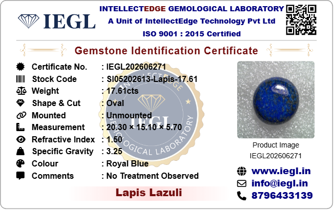 Lapis Lazuli - 17.61 Carat
