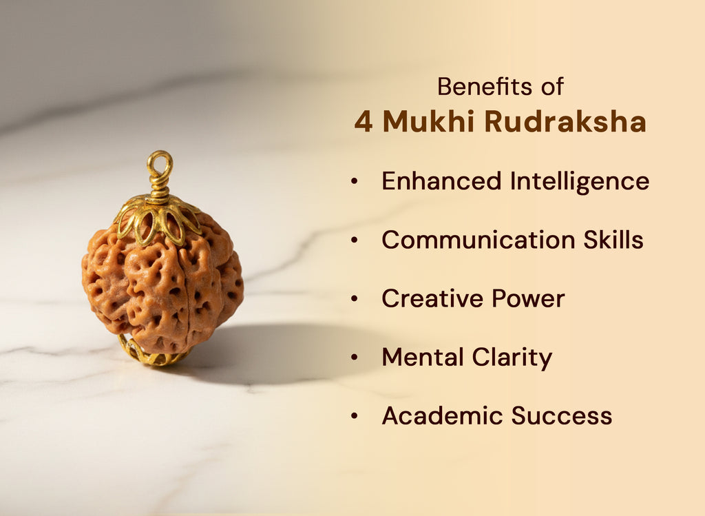 4 Mukhi Original Nepali Rudraksha