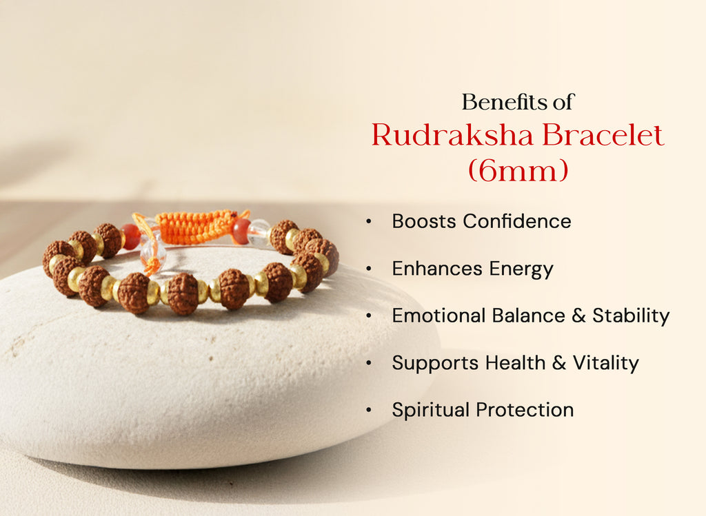 Rudraksha Bracelet (6 mm)