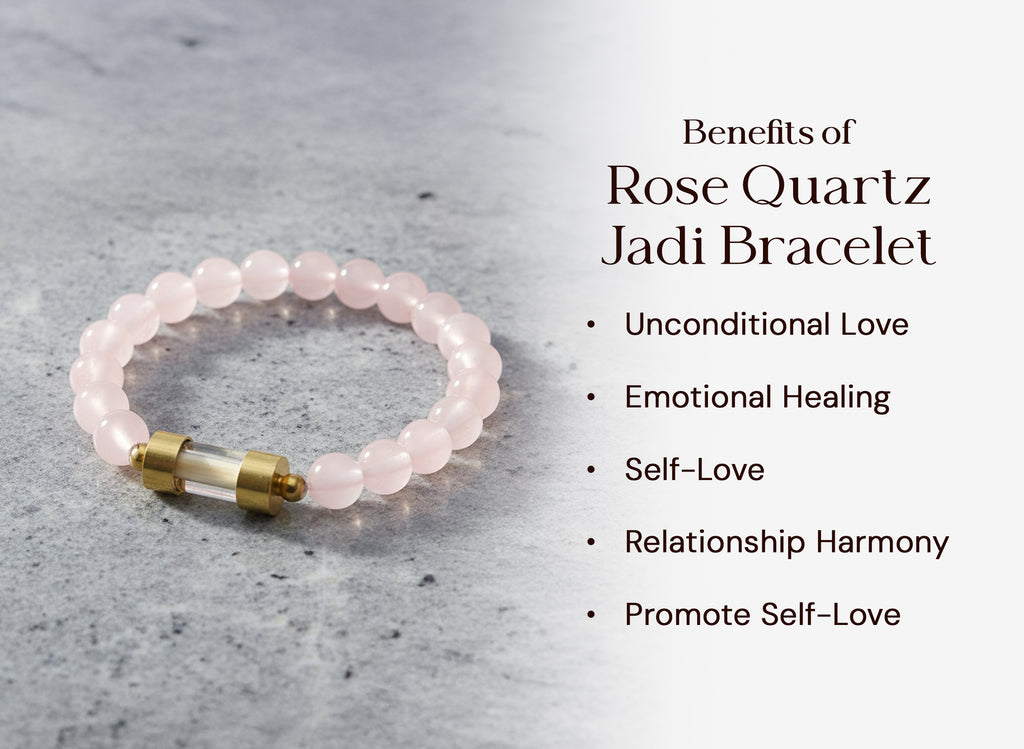 Rose Quartz Jadi Bracelet