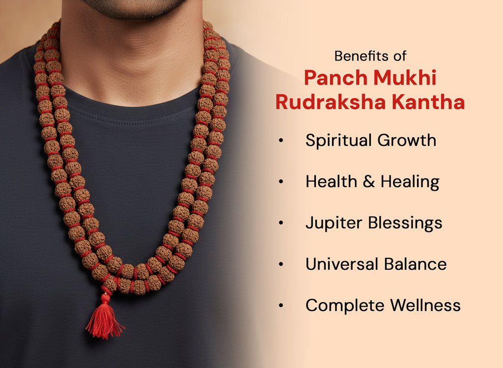 Panch Mukhi Rudraksha Kantha