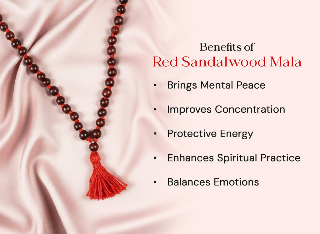 Red Chandan Mala (Sandalwood Mala)