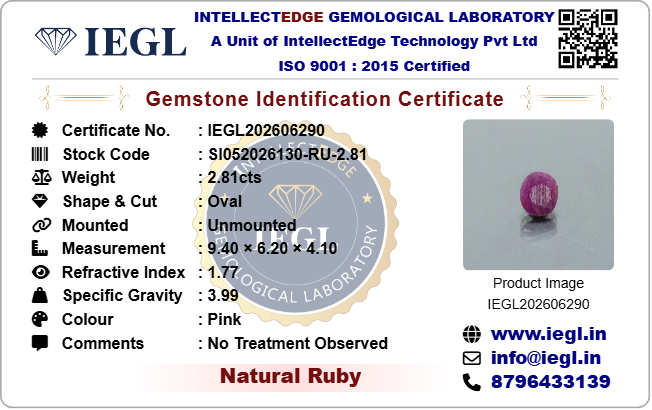 African Ruby - 2.81 Carat