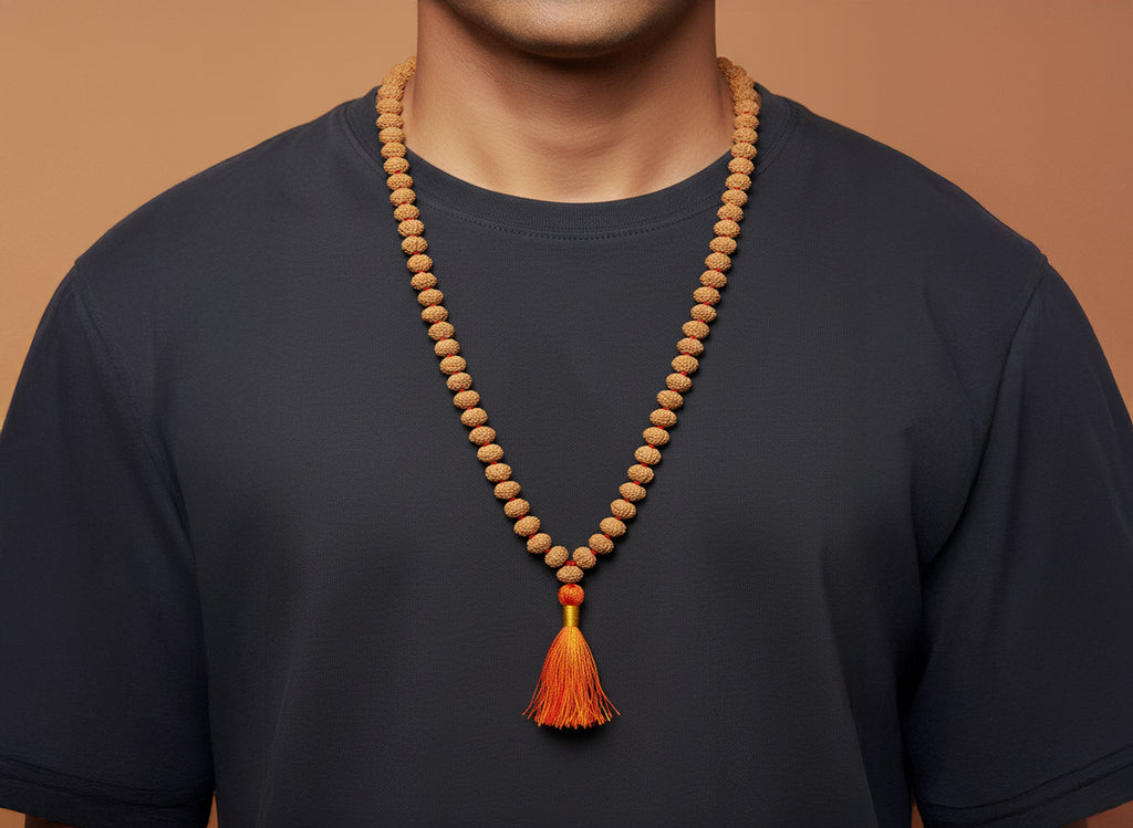 Aath Mukhi Rudraksha Mala (108 Beads)
