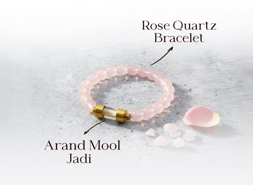 Rose Quartz Jadi Bracelet