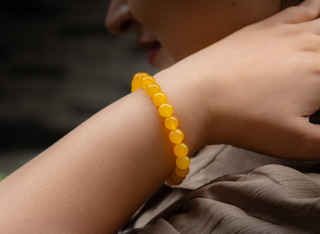 Yellow Agate (Hakik) Bracelet