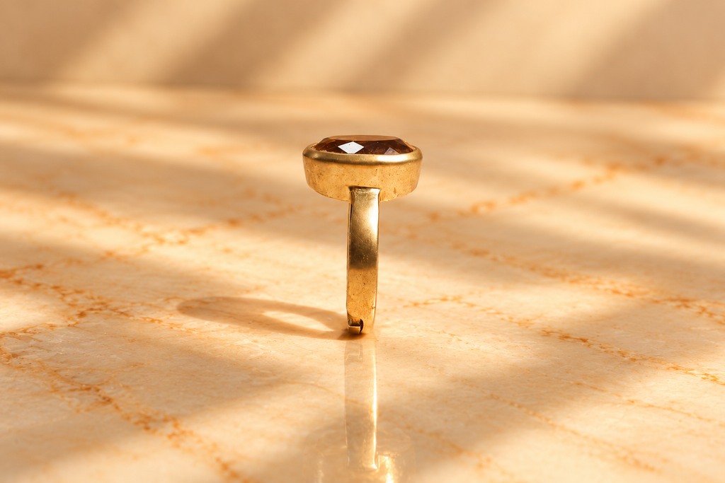 Sunela Citrine Ring (6 to 7 Ratti)