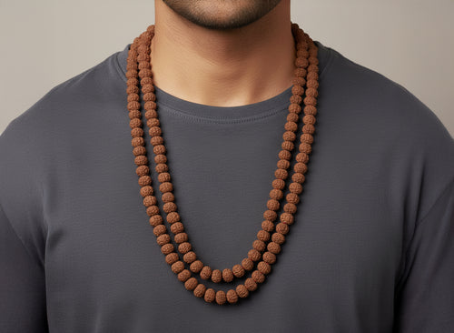 7 Mukhi Rudraksha Mala (108 Beads)