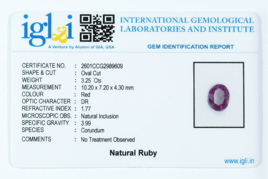 Indian Ruby 3.25 Carat