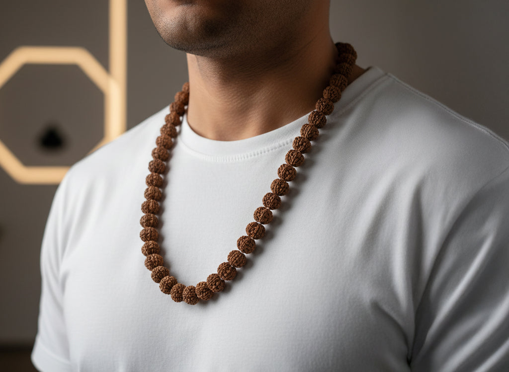 7 Mukhi Rudraksha Mala (54 Beads)