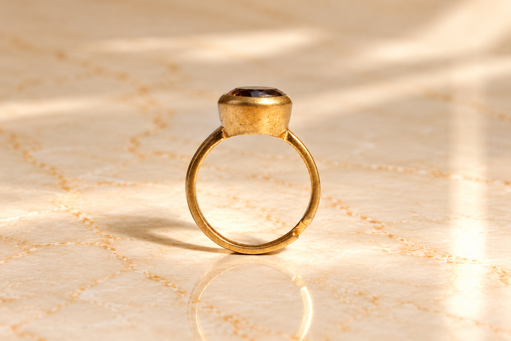 Sunela Citrine Ring (6 to 7 Ratti)