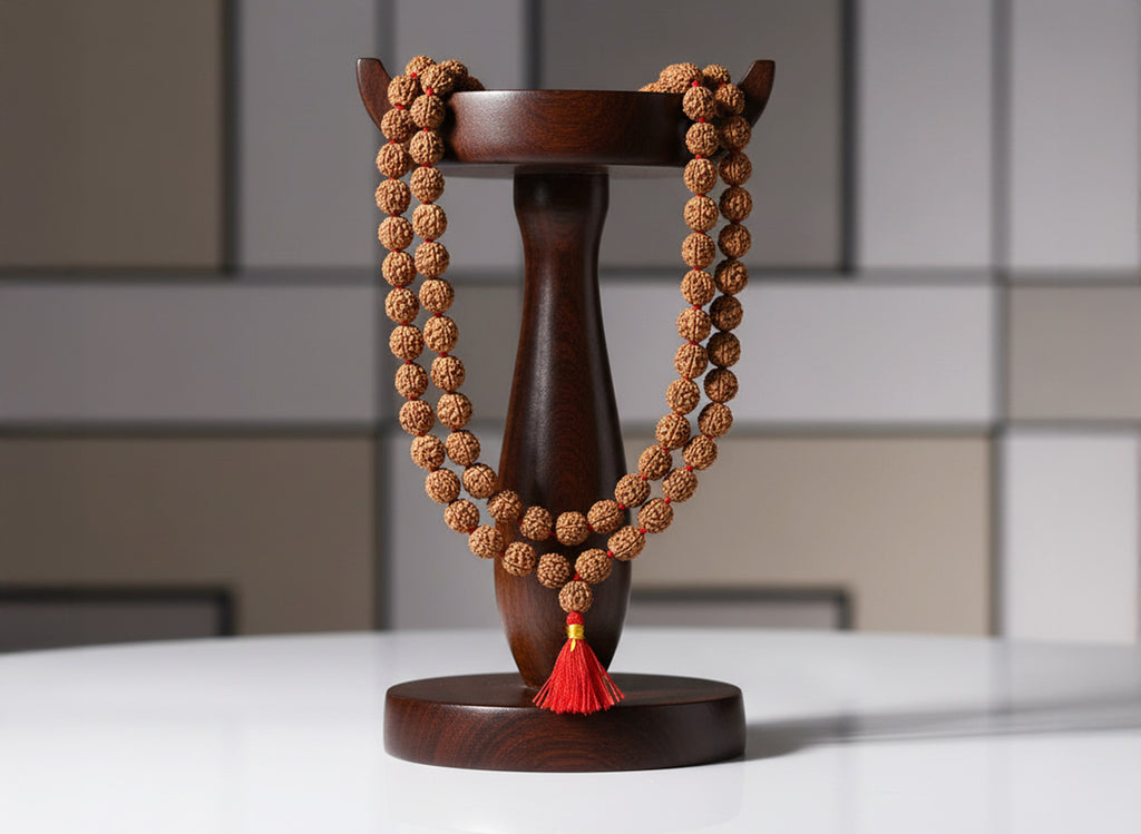 Char Mukhi Rudraksh Mala Beads (54 Beads)