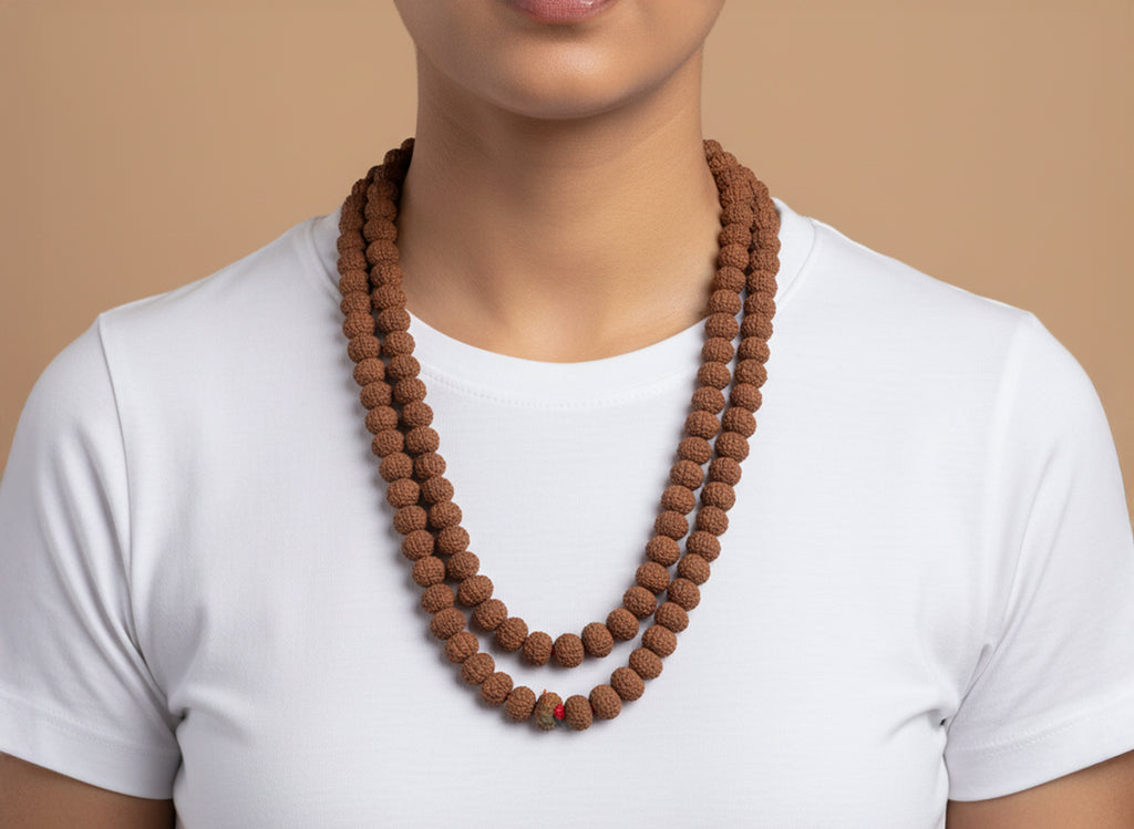 7 Mukhi Rudraksha Mala (108 Beads)