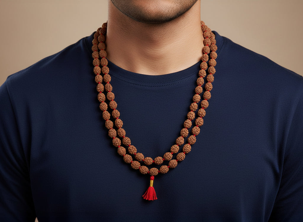 Do Mukhi Rudraksha Mala (54 Beads)