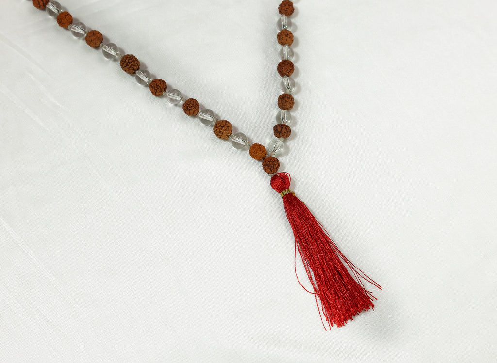 Divya Shanti Mala | Rudraksha & Sphatik Combination