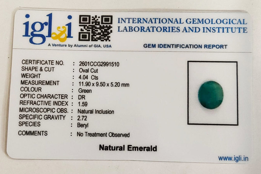 Zambian Emerald 3.95 Carat