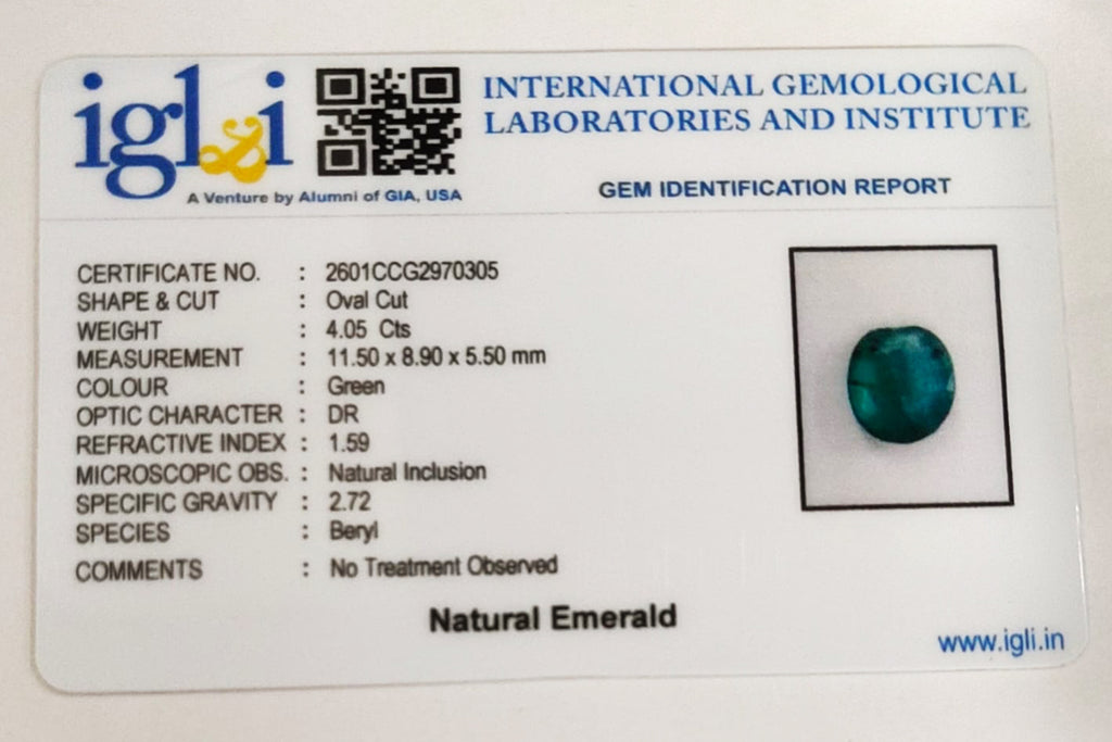 Zambian Emerald 4.05 Carat