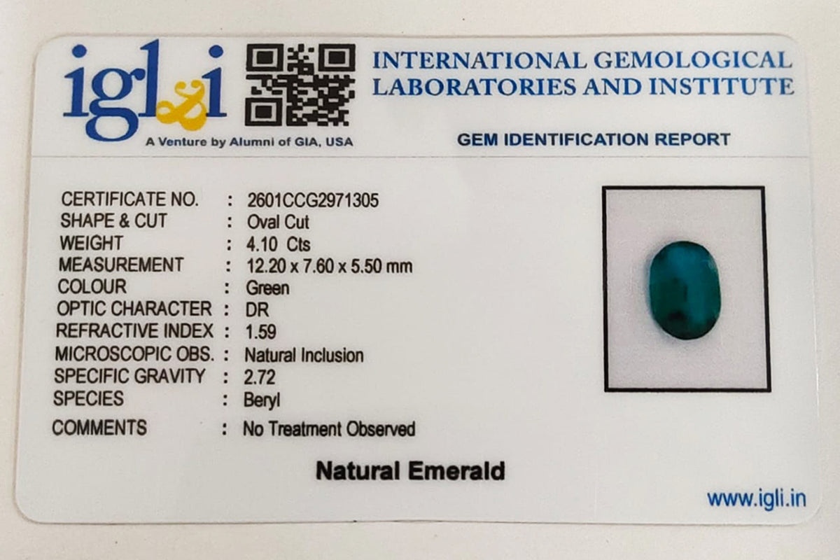 Zambian Emerald 4.10 Carat