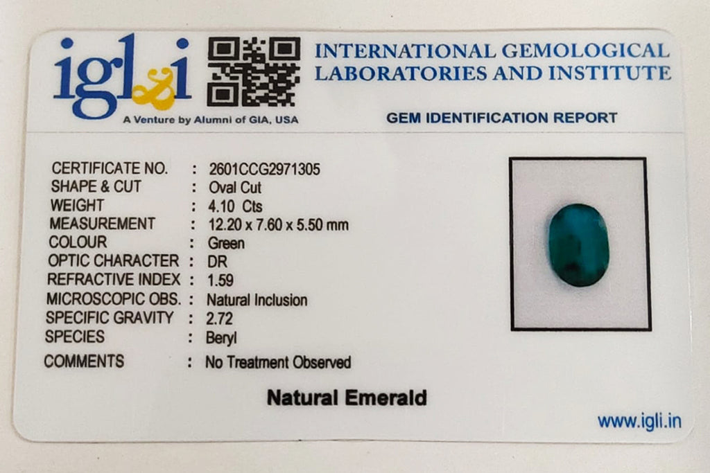 Zambian Emerald 4.10 Carat