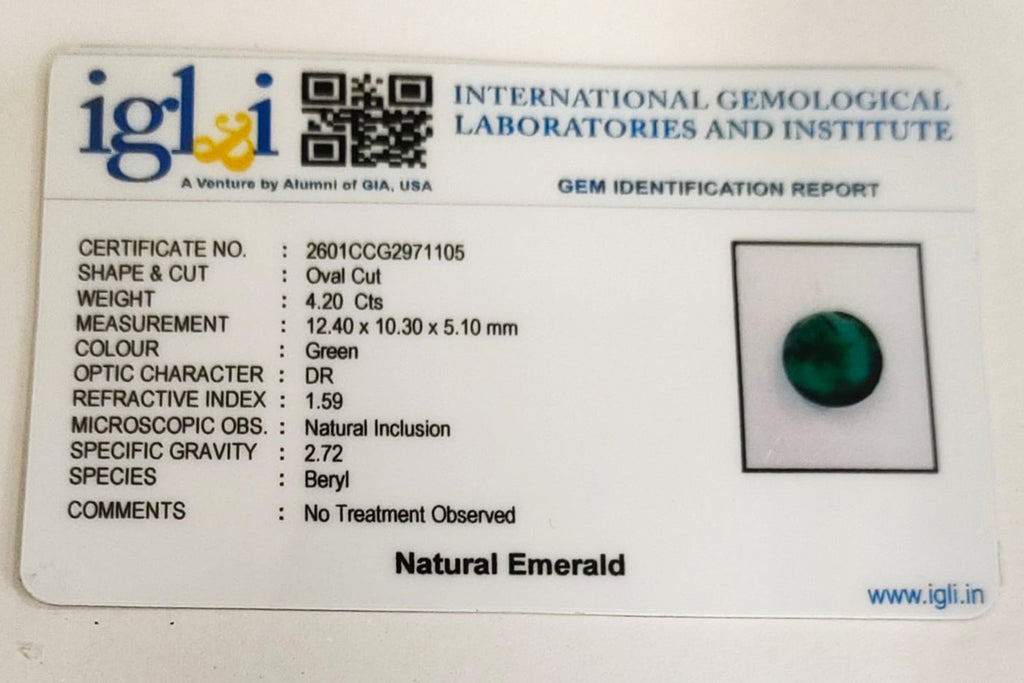 Zambian Emerlad 4.2 Carat