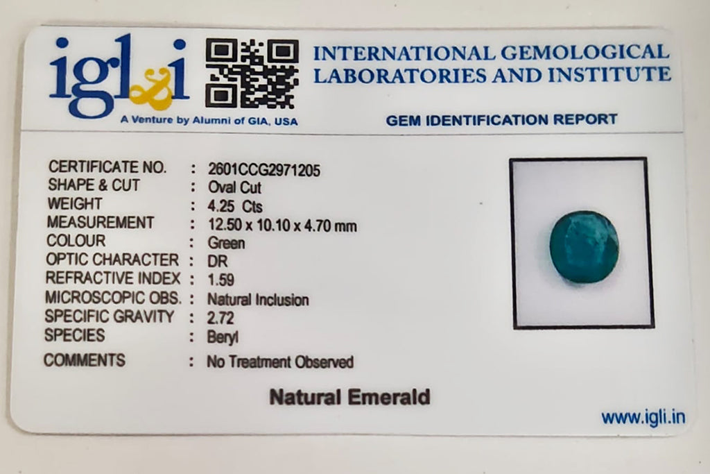 Zambian Emerald 4.43 Carat