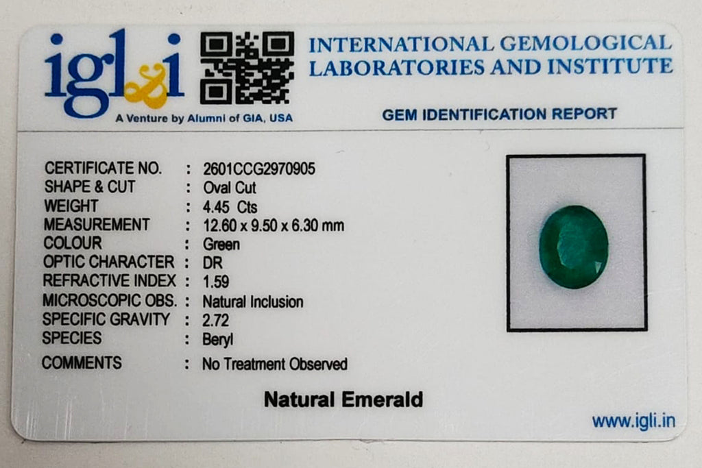 Zambian Emerald 4.45 Carat