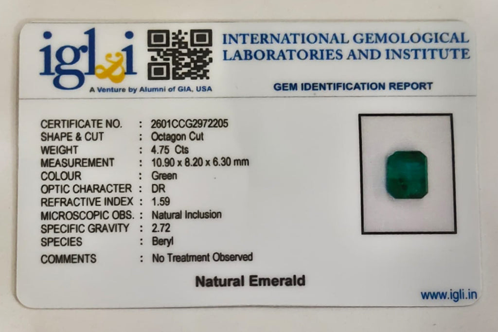 Emerlad 4.75 Carat (Grade A)