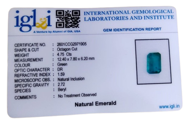 Zambian Emerlad 4.75 Carat