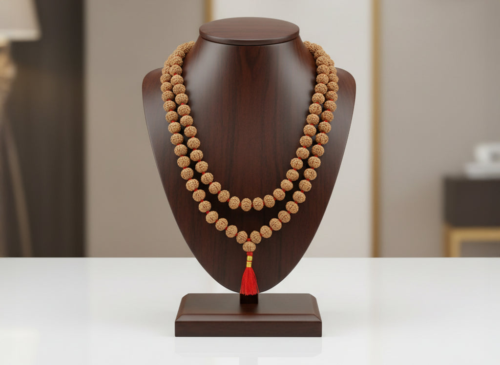 6 Mukhi Rudraksha Mala, 8mm (54 Beads)