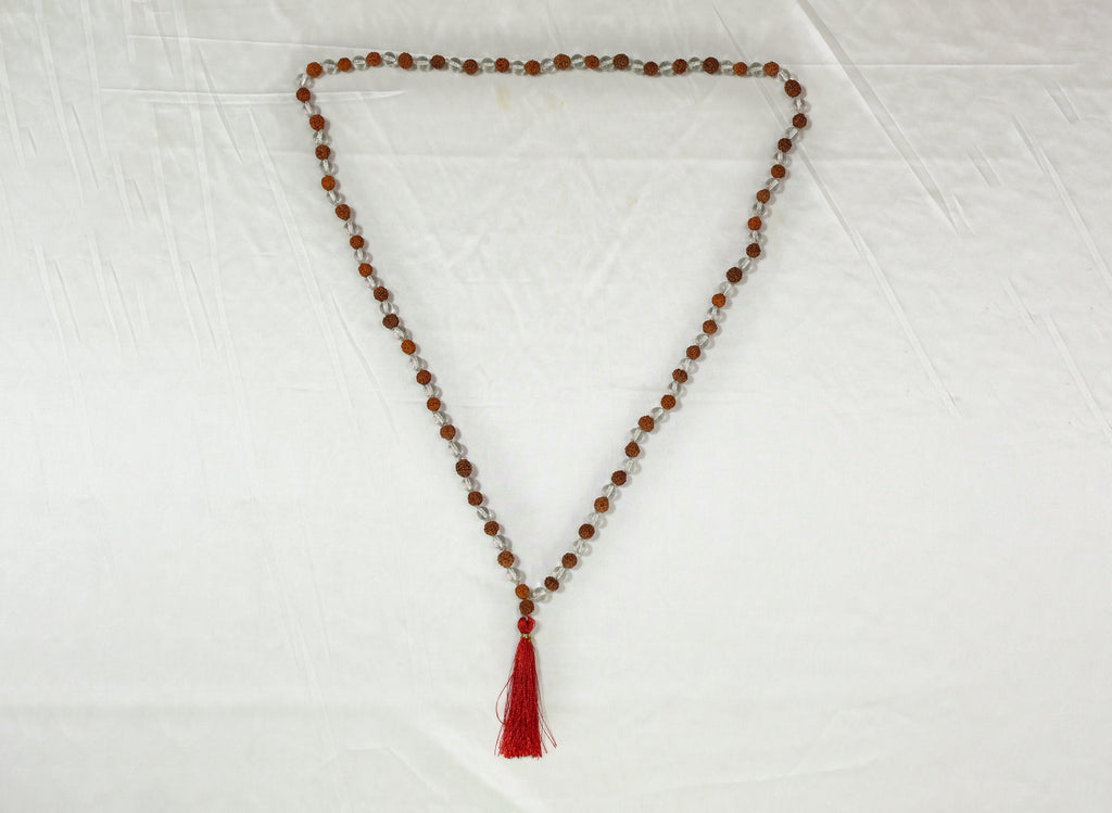Divya Shanti Mala | Rudraksha & Sphatik Combination